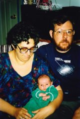 Elliot with his parents, 1989